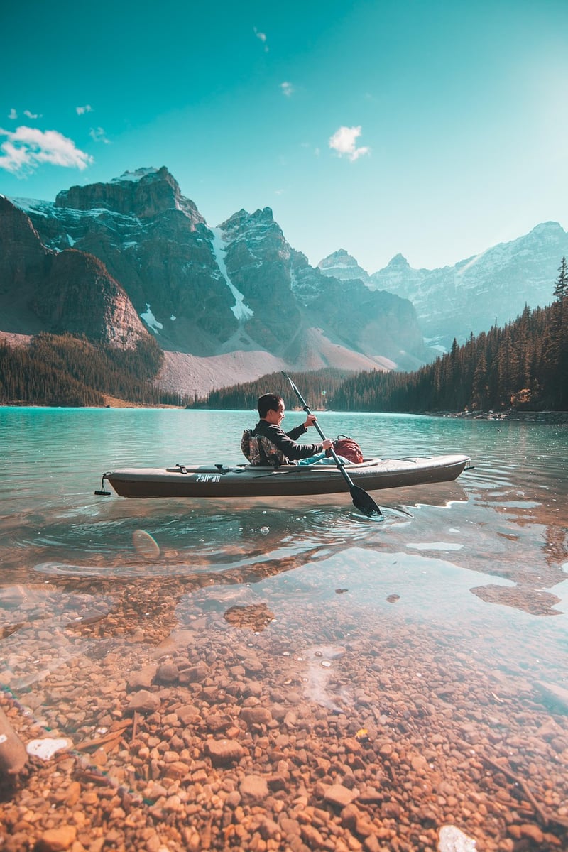 Kayaking in nature